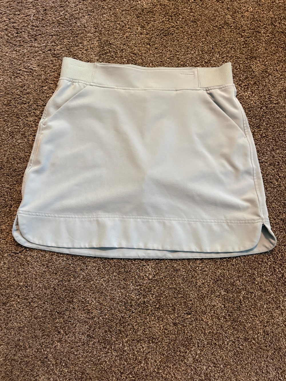 Light Gray Active Skort with Built-In Shorts
